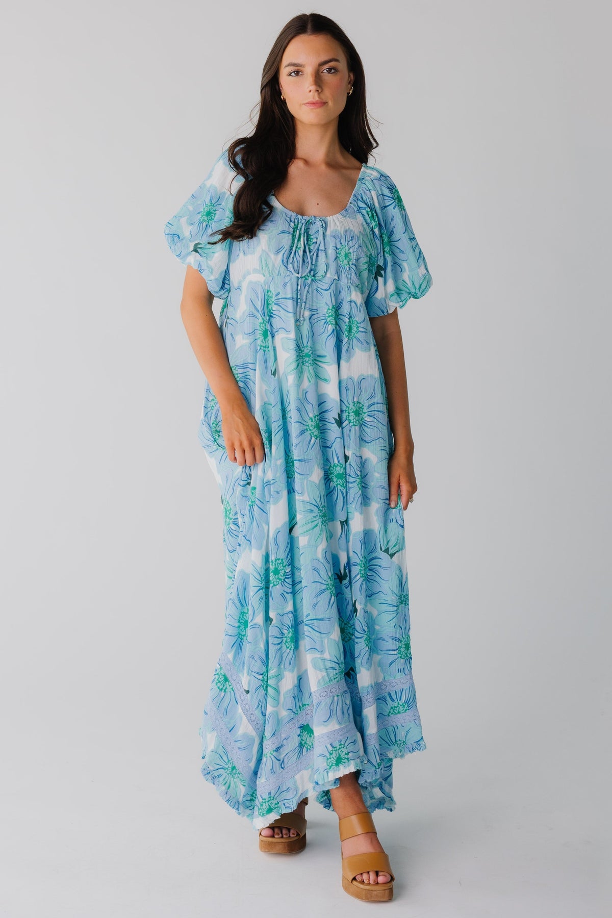 Citrus Lyon Crepe Maxi Dress