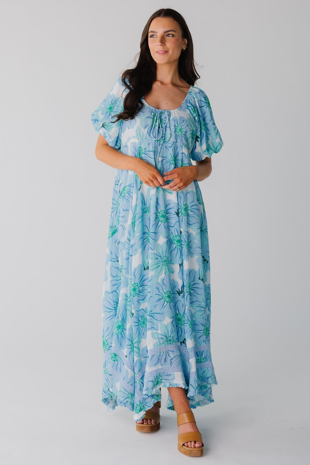 Citrus Lyon Crepe Maxi Dress