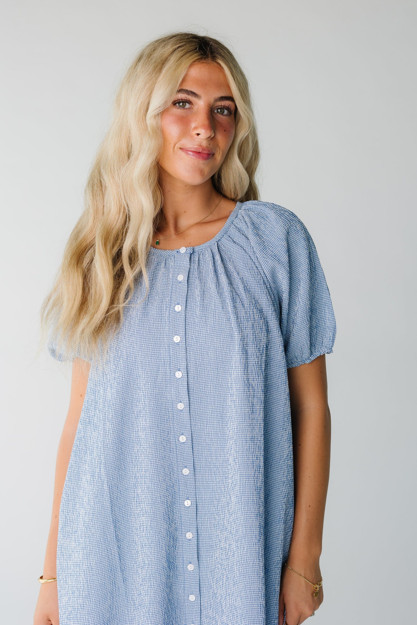 Brass & Roe Bree Textured Knee Dress