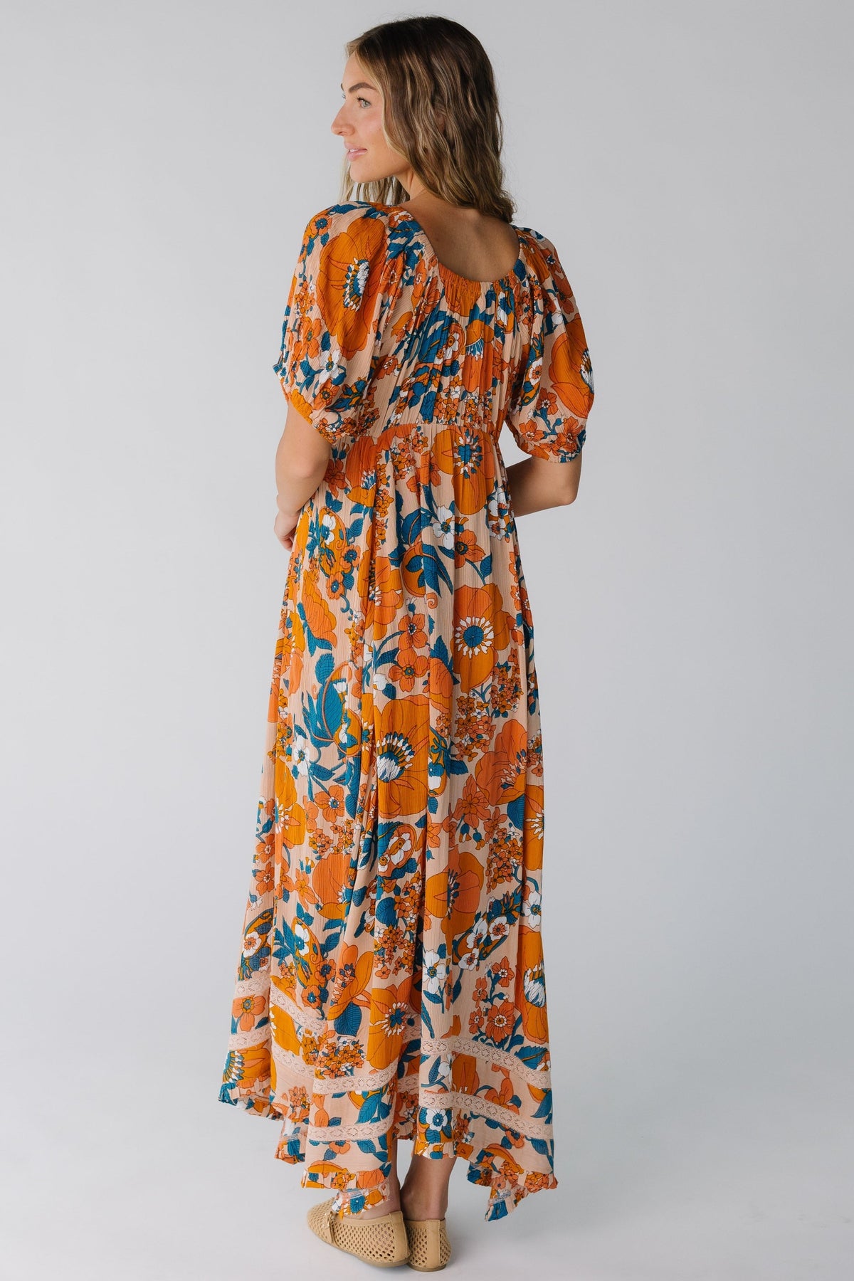 Citrus Lyon Crepe Maxi Dress