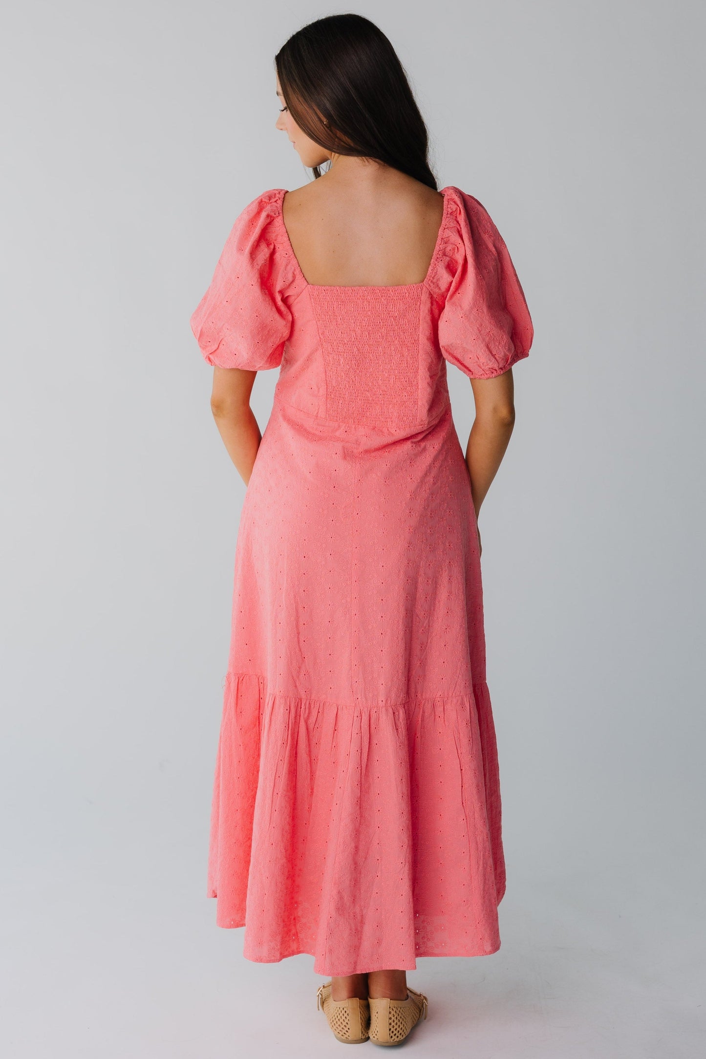 Citrus Alba Eyelet Midi Dress