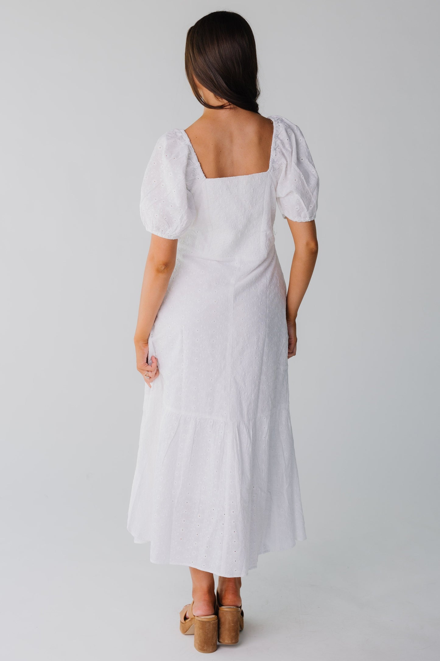 Citrus Alba Eyelet Midi Dress