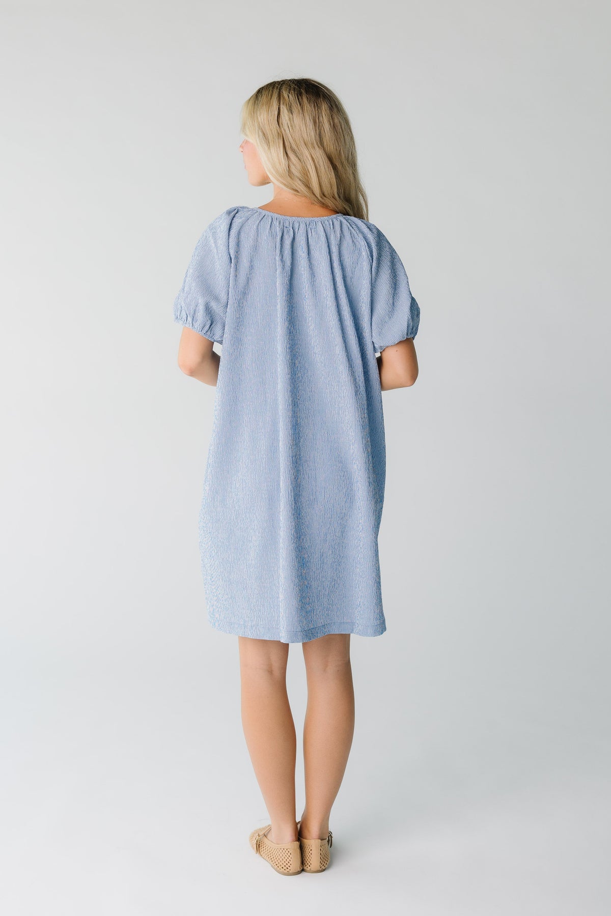 Brass & Roe Bree Textured Knee Dress