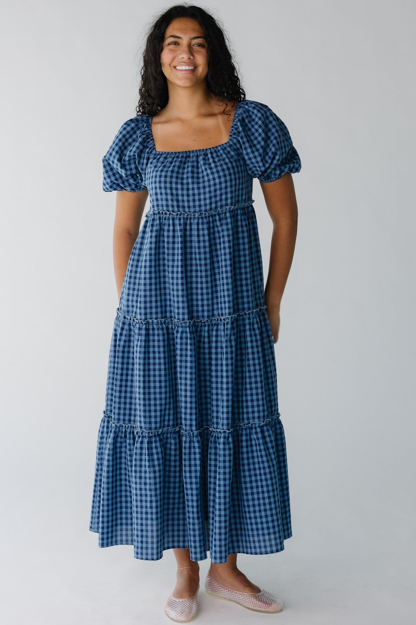 Brass & Roe Charity Tiered Midi Dress