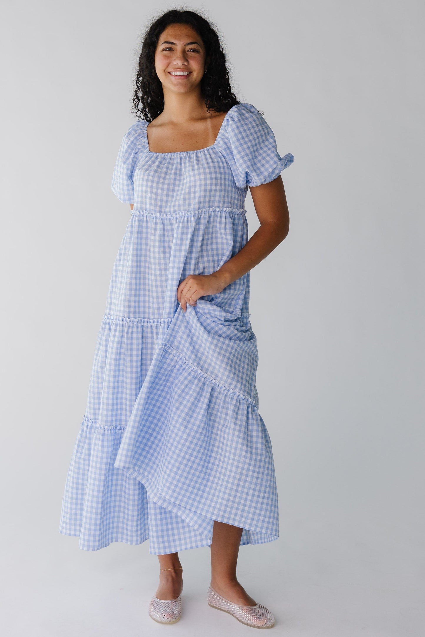 Brass & Roe Charity Tiered Midi Dress