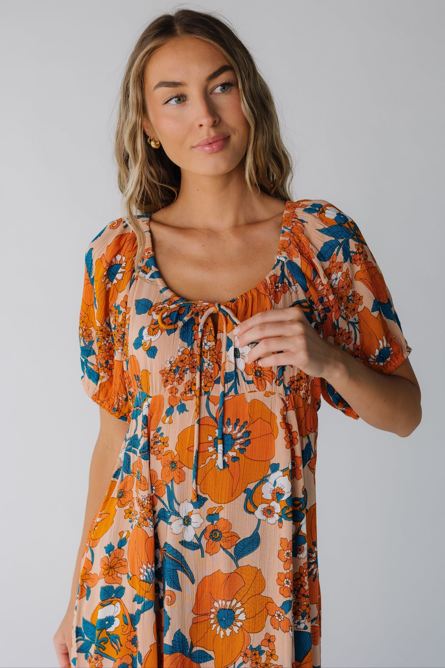 Citrus Lyon Crepe Maxi Dress