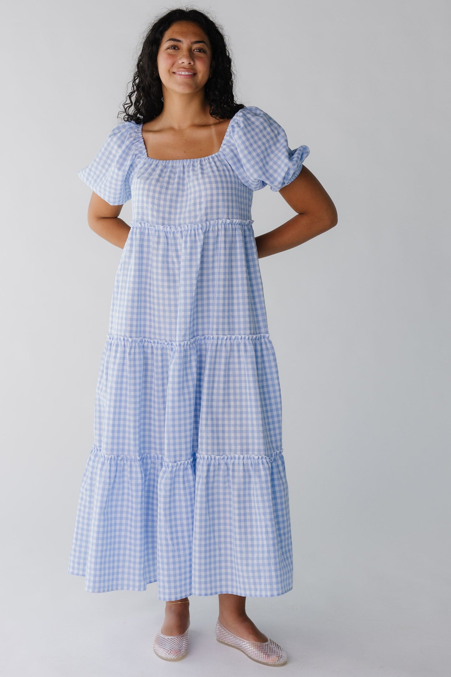 Brass & Roe Charity Tiered Midi Dress