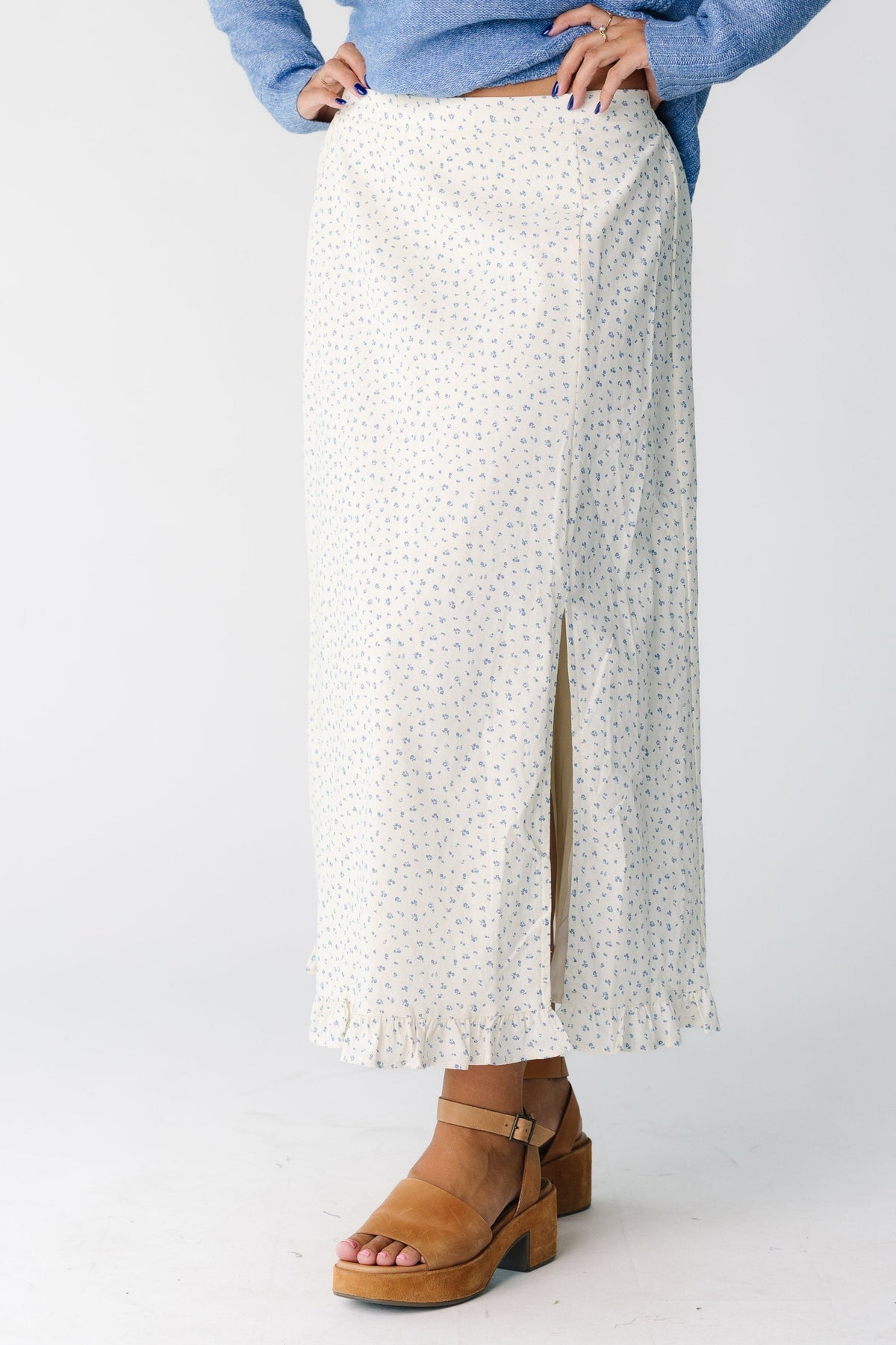 Pansy Floral Skirt